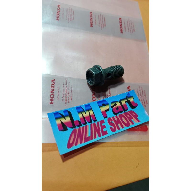 Baut banjo kaliper rem cakram depan honda new vario 125 150 pcx adv original