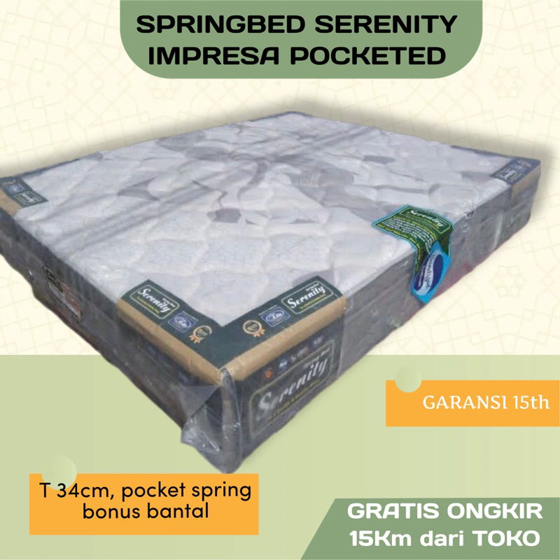 SPRINGBED ELITE SERENITY IMPRESA POCKET SPRING /SPRINGBED SERENITY/SPRINGBED SERENITY IMPRESA/SPRING