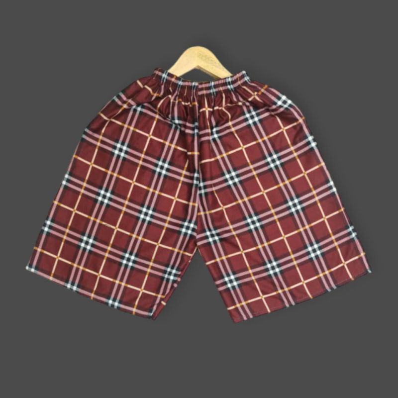 CELANA PENDEK TARTAN ( MOTIF KOTAK)  DEWASA BAHAN KATUN/CELANA PENDEK VIRAL MURAH