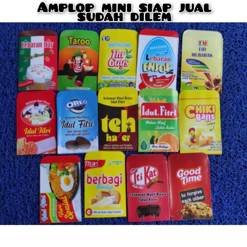 

Amplop Snack mini Siap jual sudah dilem