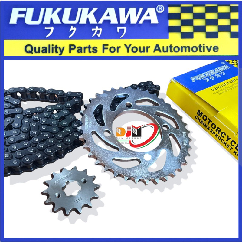 Fukukawa Gear Set Paket Suzuki Smash Rantai 428H-100-14-35T