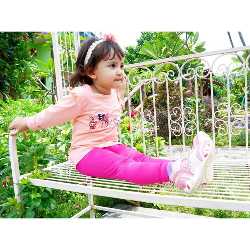 bayi-5 Tahun Legging Anak SABLON Manik manik Legging Anak spandek polosan Legging Murah