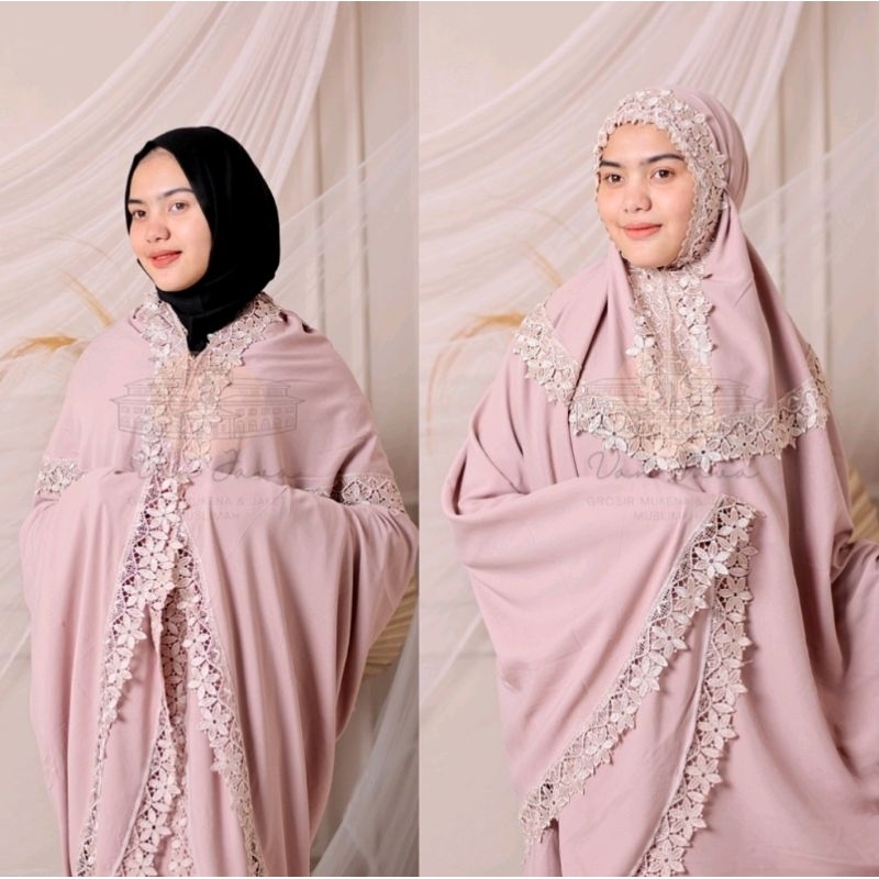 Mukena Katun Rosella Siti Khadijah Bordir Original Mukena Katun Khadijah Pasteleena Jumbo Free Tas