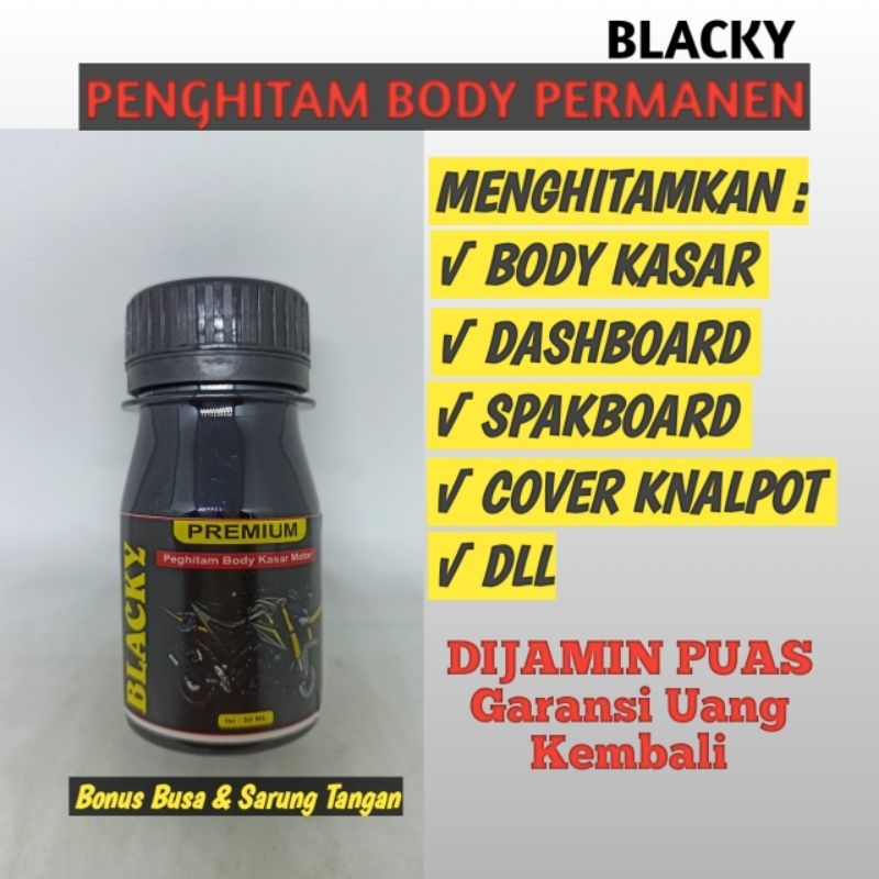 BLACKY Penghitam Body Motor Permanen