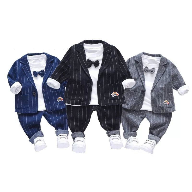 (1-4 TAHUN) Setelan Blazer Jas Anak Laki - laki Import Premium Jeans - Lelaki Celana Jeans Import Ka