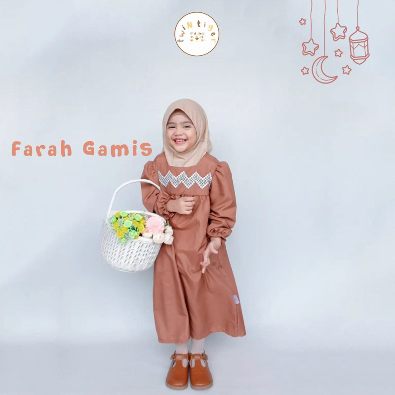 TWIN TIGER FARAH GAMIS - GAMIS ANAK 2-7 TAHUN / IED COLLECTION - BAJU LEBARAN