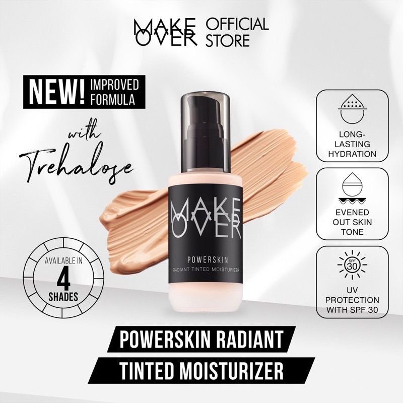 MAKE OVER Powerskin Radiant Tinted Moisturizer 40 ml - Face Moisturizer