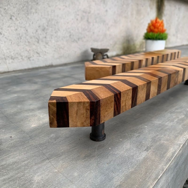 Gagang pintu Tarikan pintu Pegangan pintu industrial bahan Kayu Jati kombinasi sonokeling