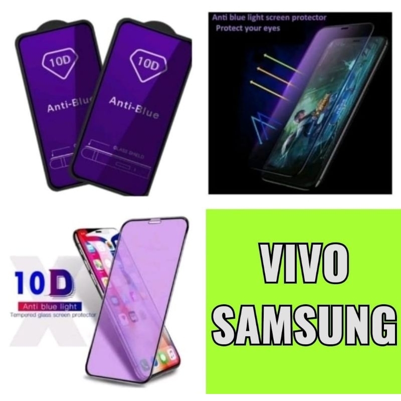 Tempered Glass Anti Blue Light Vivo Samsung ★★★♥︎♥︎♥︎★★★♥︎♥︎♥︎★★★