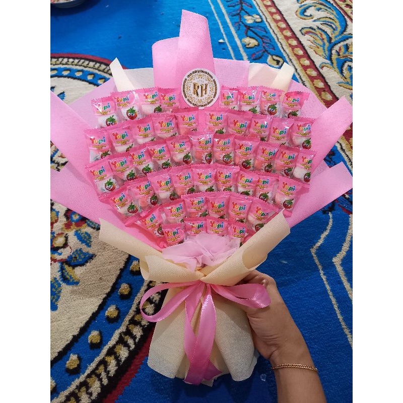 

buket permen yupi love