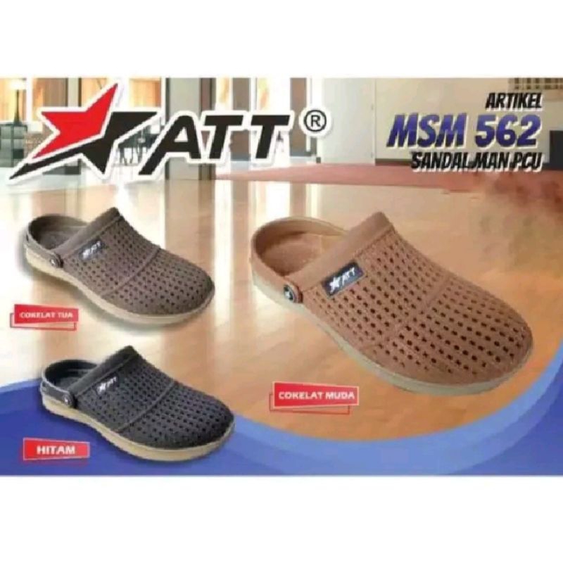 36-43 SEPATU SANDAL SLIP ON ATT Sandal Karet ATT MSL 562