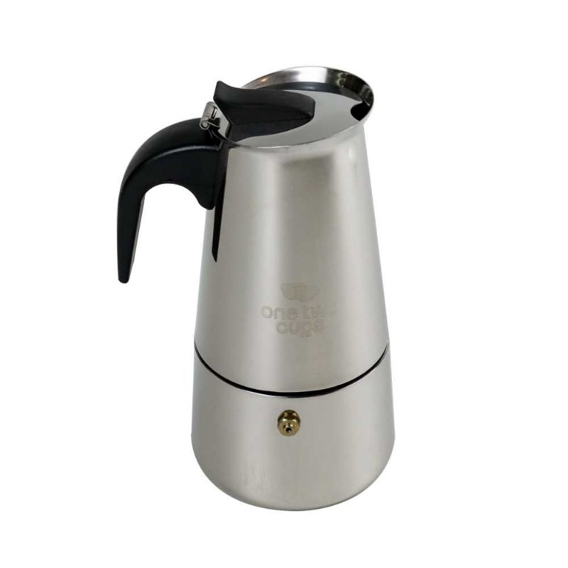 OneTwoCups Espresso Coffee Maker Moka Pot Teko 300ml 6 Cup