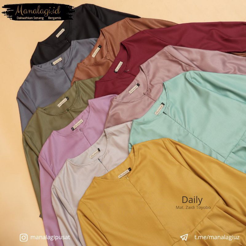 Gamis Syar'i Polos Premium / Gamis Murah / Bahan Toyobo adem