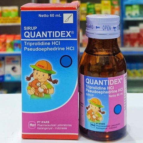Quantidex 𝐒𝐢𝐫𝐮𝐩 𝟔𝟎𝐦𝐥 - Obat Pilek Alergi Bersin-bersin Anak