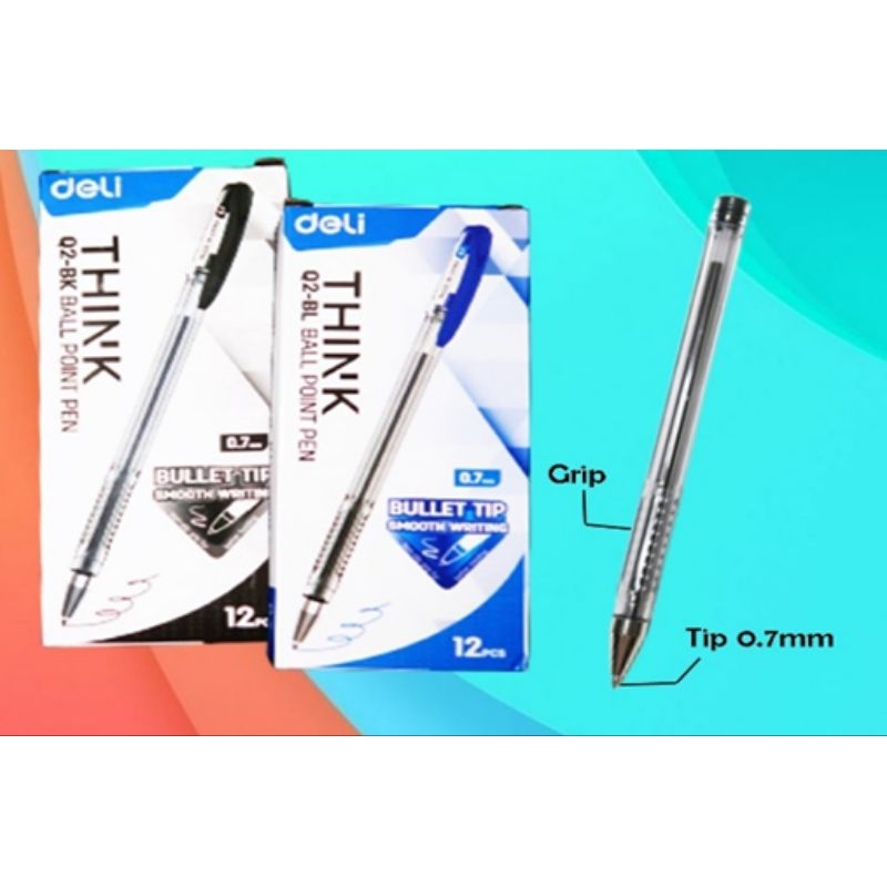 

Deli Ballpoint pen EQ Black Think