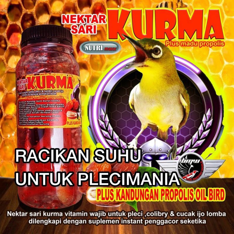 Suplemen Nektar Sari Kurma Pleci Kolibri Vitamin Doping Booster Multivitamin Nutrisi Doping Booster