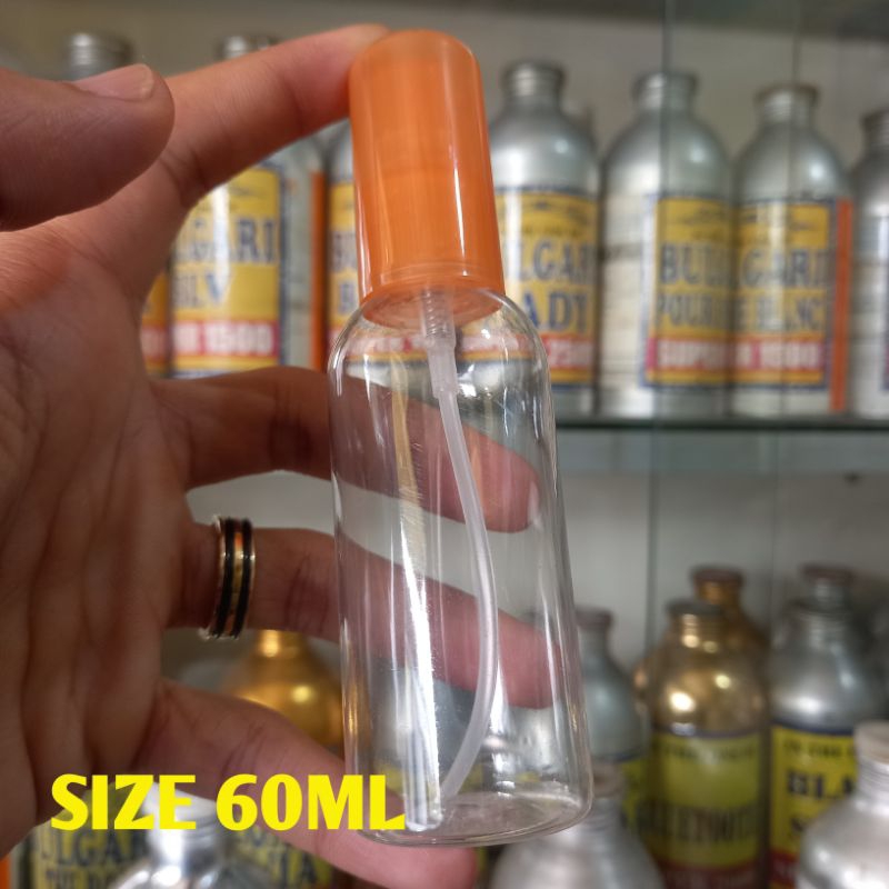 Parfum Refill botol plastik ukuran 50ml - 60ml (bebas request aroma)