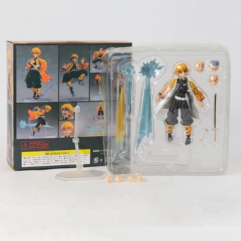 action figure figma demon slayer zenitsu agatsuma dx  edition
