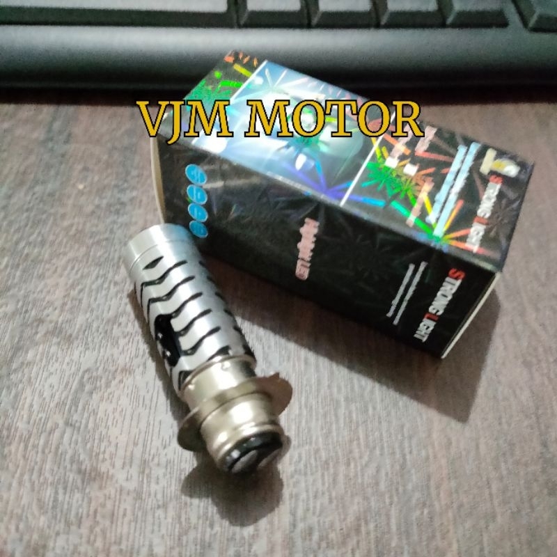 LAMPU DEPAN LED MOTOR H6 LASER D2 WARNA PUTIH KUNING PLUS SAMPING SENJA BIRU Mio Vario Scoopy beat Jupiter Vega universal Lampu depan H6 laser