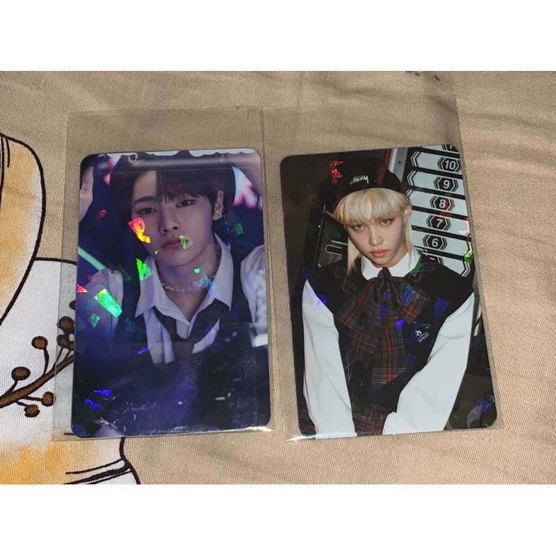 Straykids Jeongin and Felix Christmas Evel Photocard