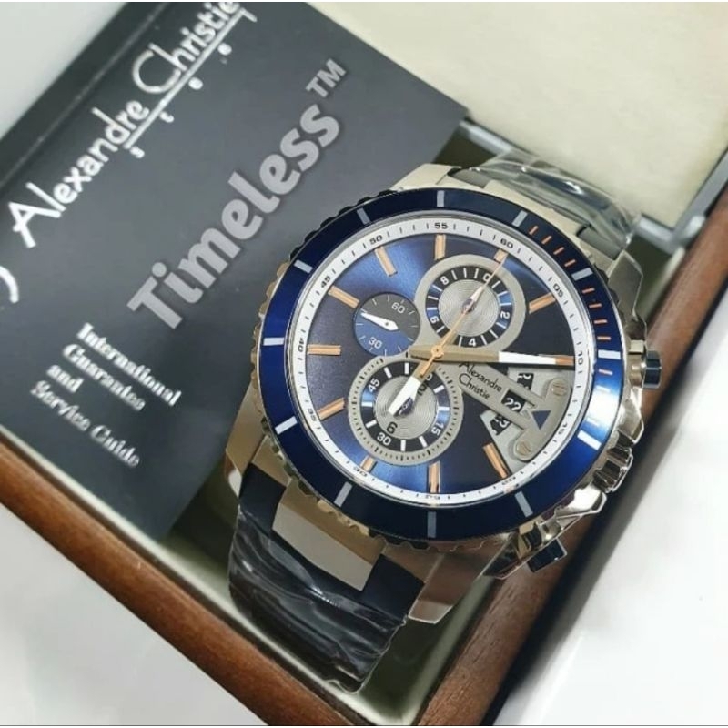 Jam Tangan Pria Original Alexandre Christie AC6455MC