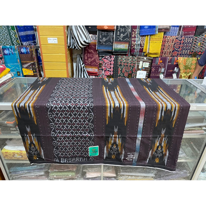 Sarung Basarah Mesres Motif Kawung Sarung Tenun Samarinda