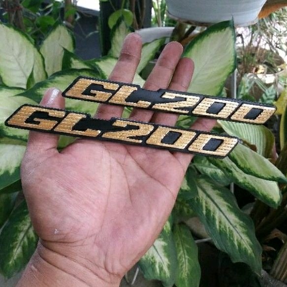 logo emblem honda gl200 subtitusi honda gl100 125