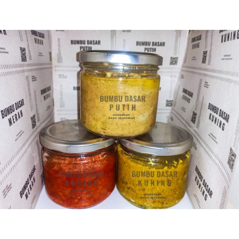 

Paket Komplit Bumbu Masak Dasar (3 Jar) Bumbu Putih + Bumbu Merah + Bumbu Kuning