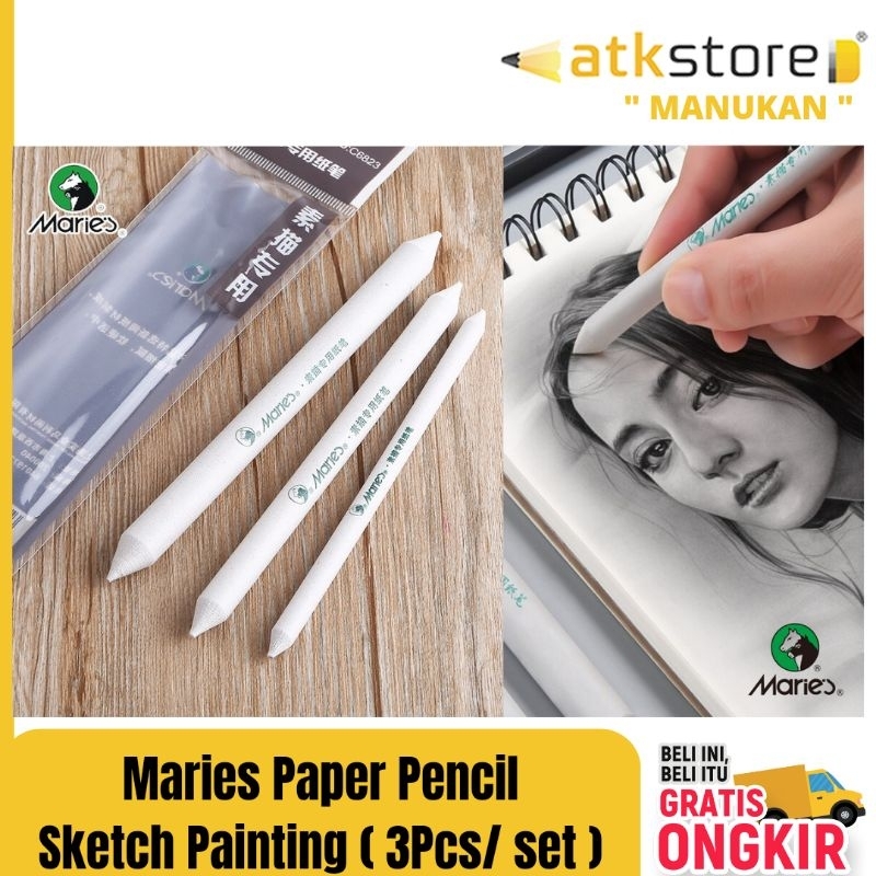 

Maries Sketch Painting Paper & Pencil C-6823 || PAPER STUMP MARIES