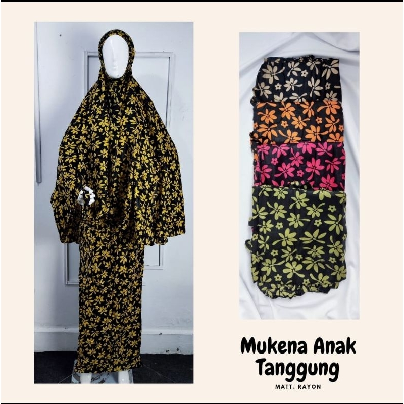 2 PCS Mukena Rayon Anak Tanggung Usia 7-12th
