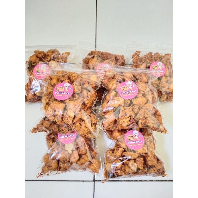 

siomay kering pedas daun jeruk /pedas daun jeruk / cemilan kriuk