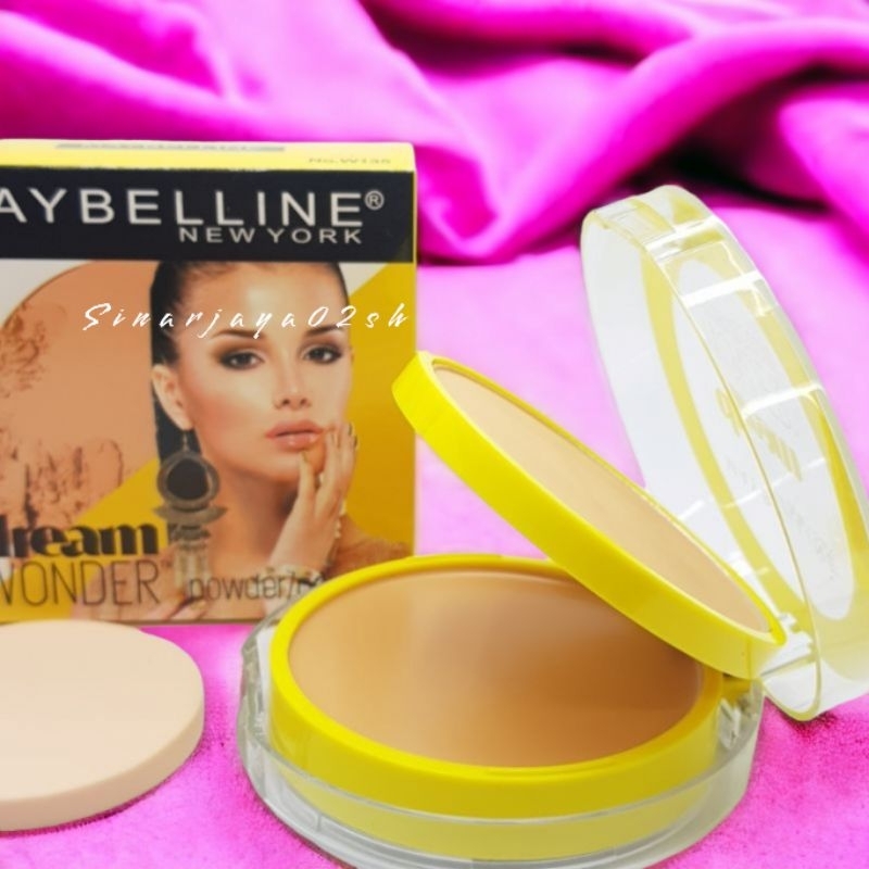 BEDAK MAYBELLINE DREAM 2 in 1 kuning  WONDER  KUNING / COKLAT 2in1