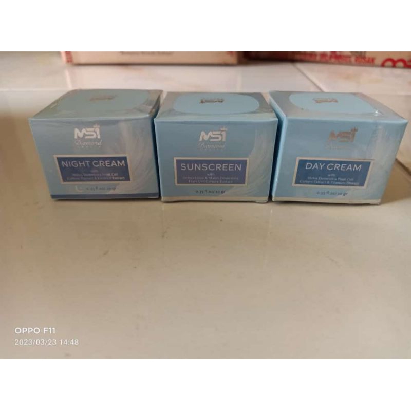 (BISA COD) SEPAKET CREAM GLOWING MSI (KRIM SIANG, KRIM MALAM DAN SUNSCREEN) AMAN BUMIL BUSUI origina
