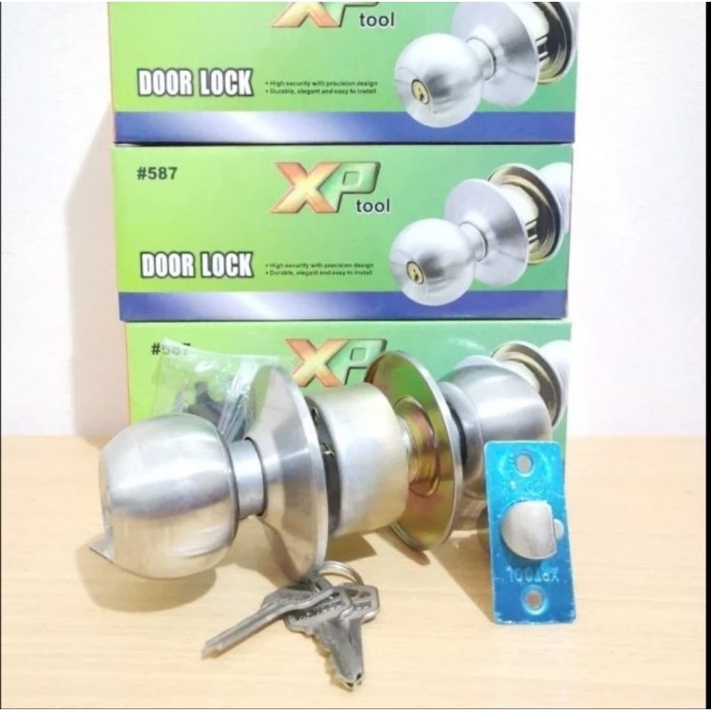 Kunci Bulat Stainless Kunci Pintu Kamar Mandi XP TOOL
