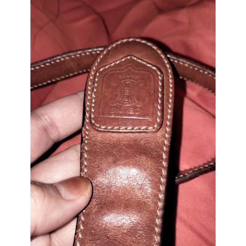 tas Celine macadam Sling preloved dark brown