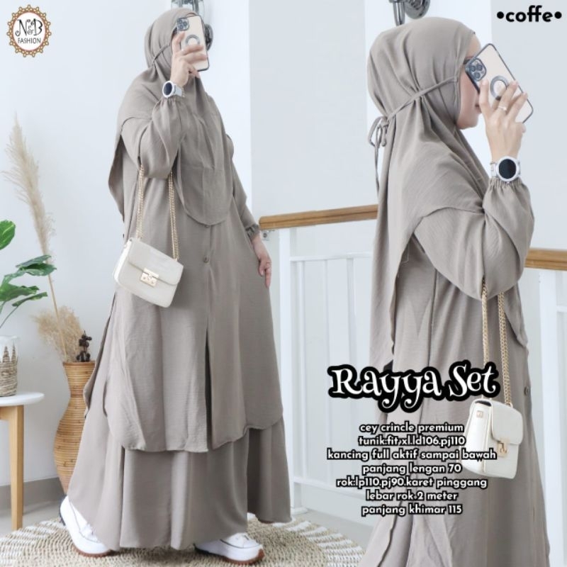 RAYYA SET ORI BY N&B fashion. setelan. dress. gamis. syar i