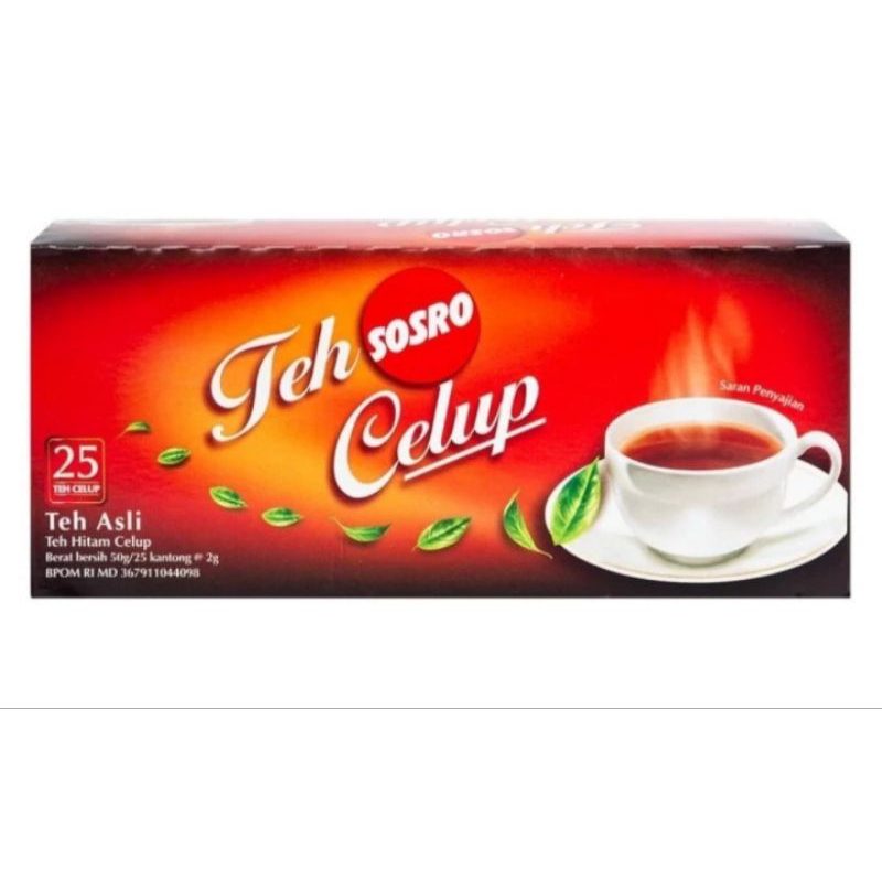 

Teh celup sosro isi 25 kantong