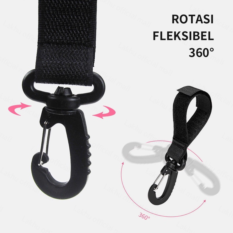 1pcs Stroller hook/Kait Gantung Stroller Bayi Dengan Velcro