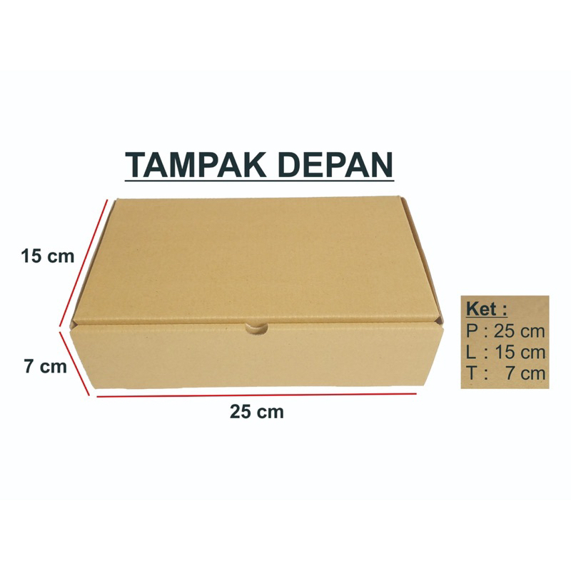 

Dus / Box / Kotak / Packaging Ukuran 25 x 15 x 7