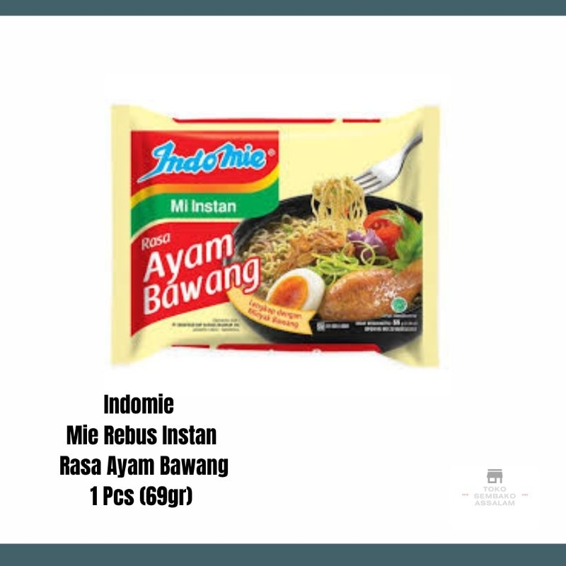 

Indomie kuah rasa ayam bawang satuan / Indomie ayam bawang 1 pcs / Indomie satuan ayam bawang
