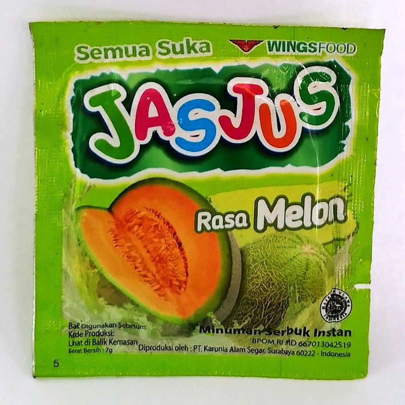 

Jasjus Minuman Instant Serbuk Rasa Melon Per Pcs