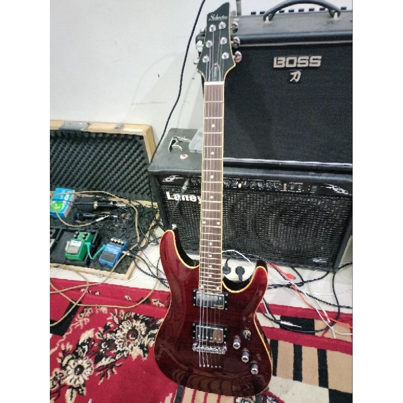 Schecter C-1 standard black cherry Diamond Series made in Korea