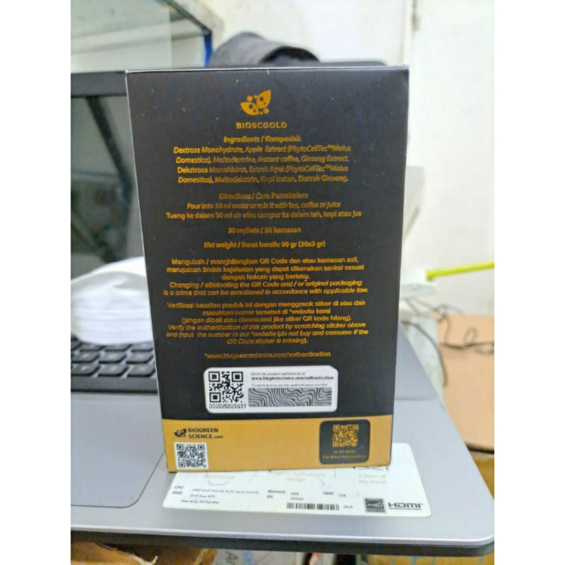 Biogold BioScGold Apple biogold bio gold isi 30 sachet