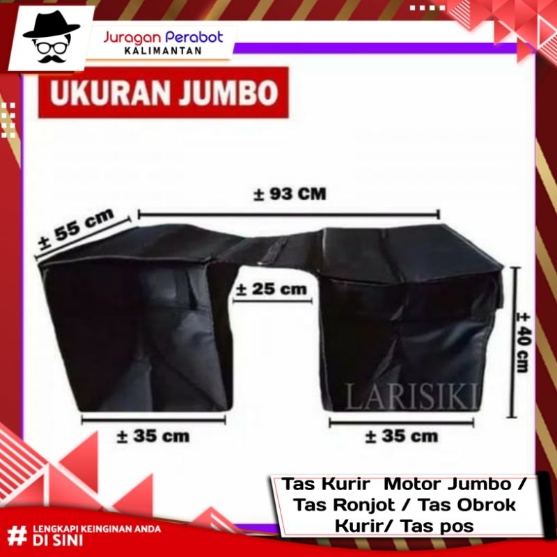 Tas Kurir Motor Jumbo / Tas Ronjot Obrok Kurir Jumbo / Tas Pos