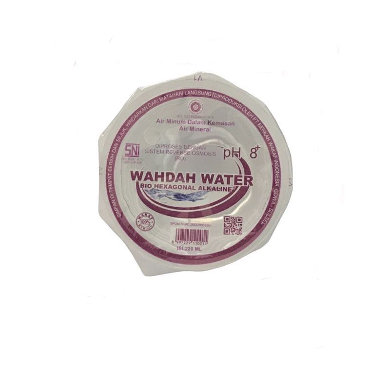 

Air Mineral Minum Wahdah Water Cup pH 8+ Gelas 220 Ml