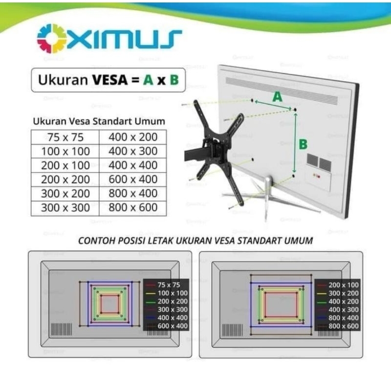 2232 14&quot; - 55&quot; OXIMUS LYNX 2232 BRACKET TV LED LCD MONITOR WALL TILT SWIVEL BRAKET