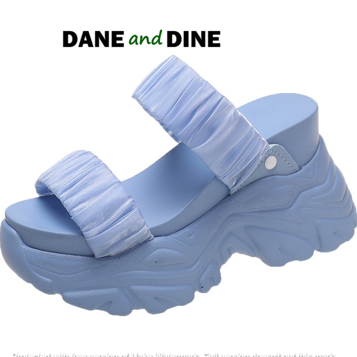 Terbaru Sandal Wedges 9cm Wanita  Dane and Dine - WH46