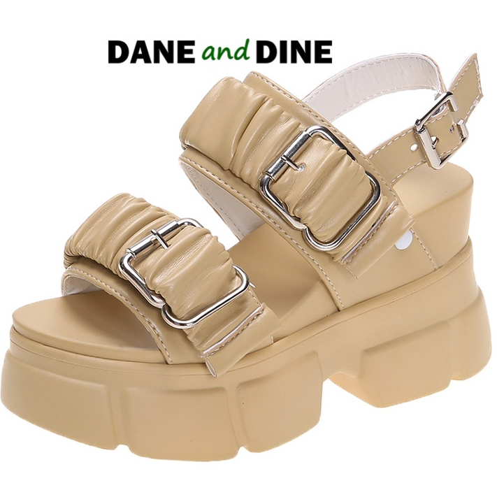 Terbaru Sandal Wedges 8 cm Wanita  Dane and Dine - WH11