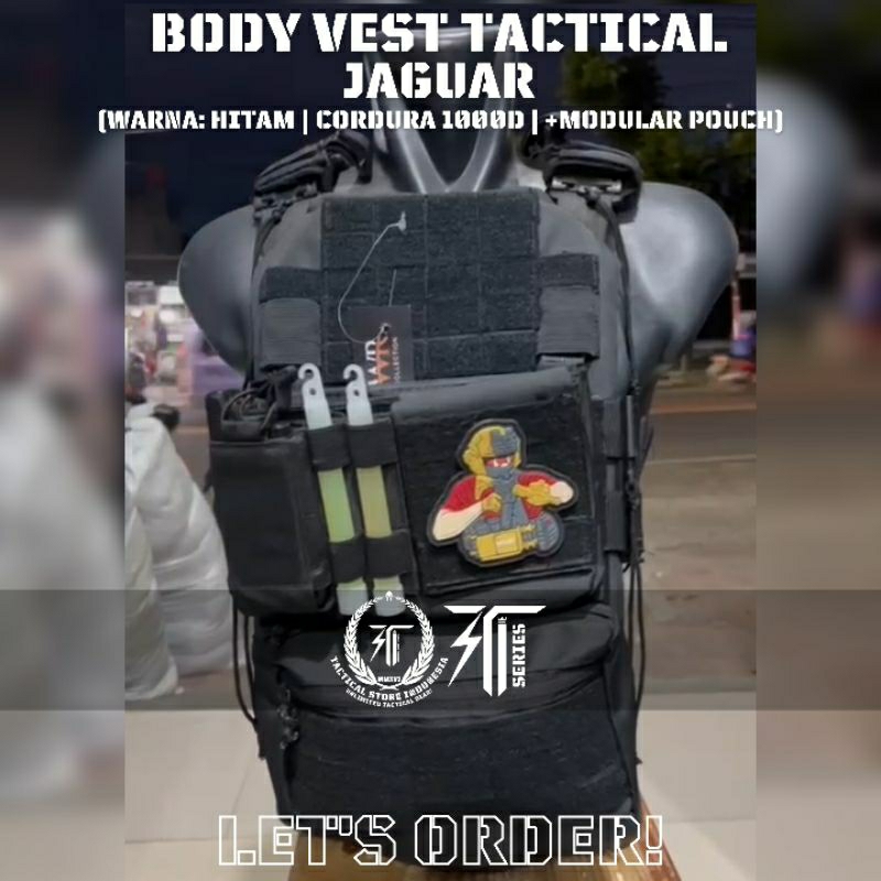 Body Vest Jaguar - Bodyvest Tactical - Body Vest Brimob - Bodyvest Polisi - Bodyvest TNI - Rompi Anti Peluru