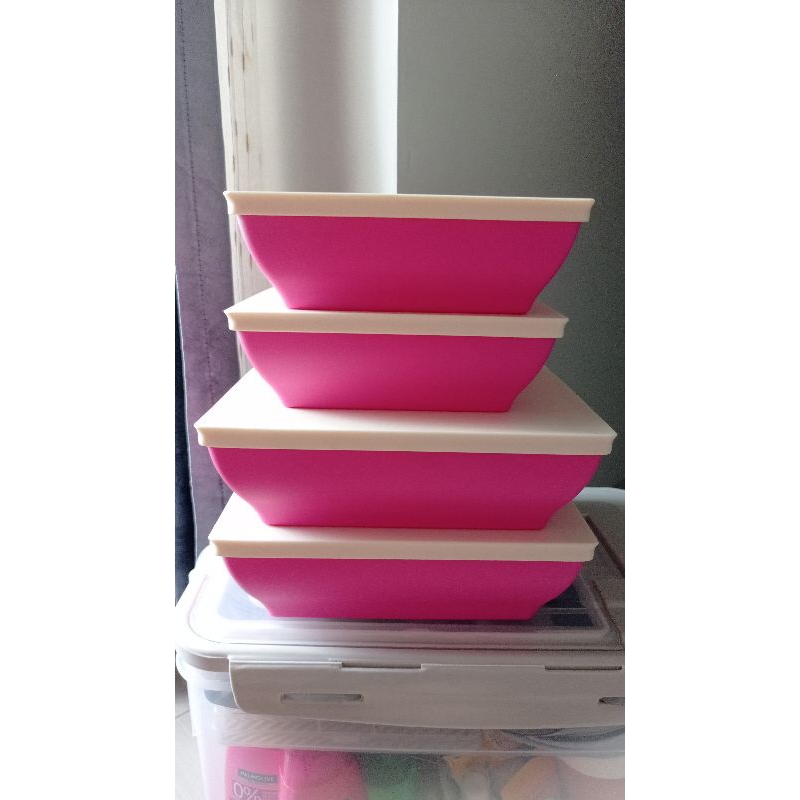 New Ichigo Set Warna Pink Tupperware Original